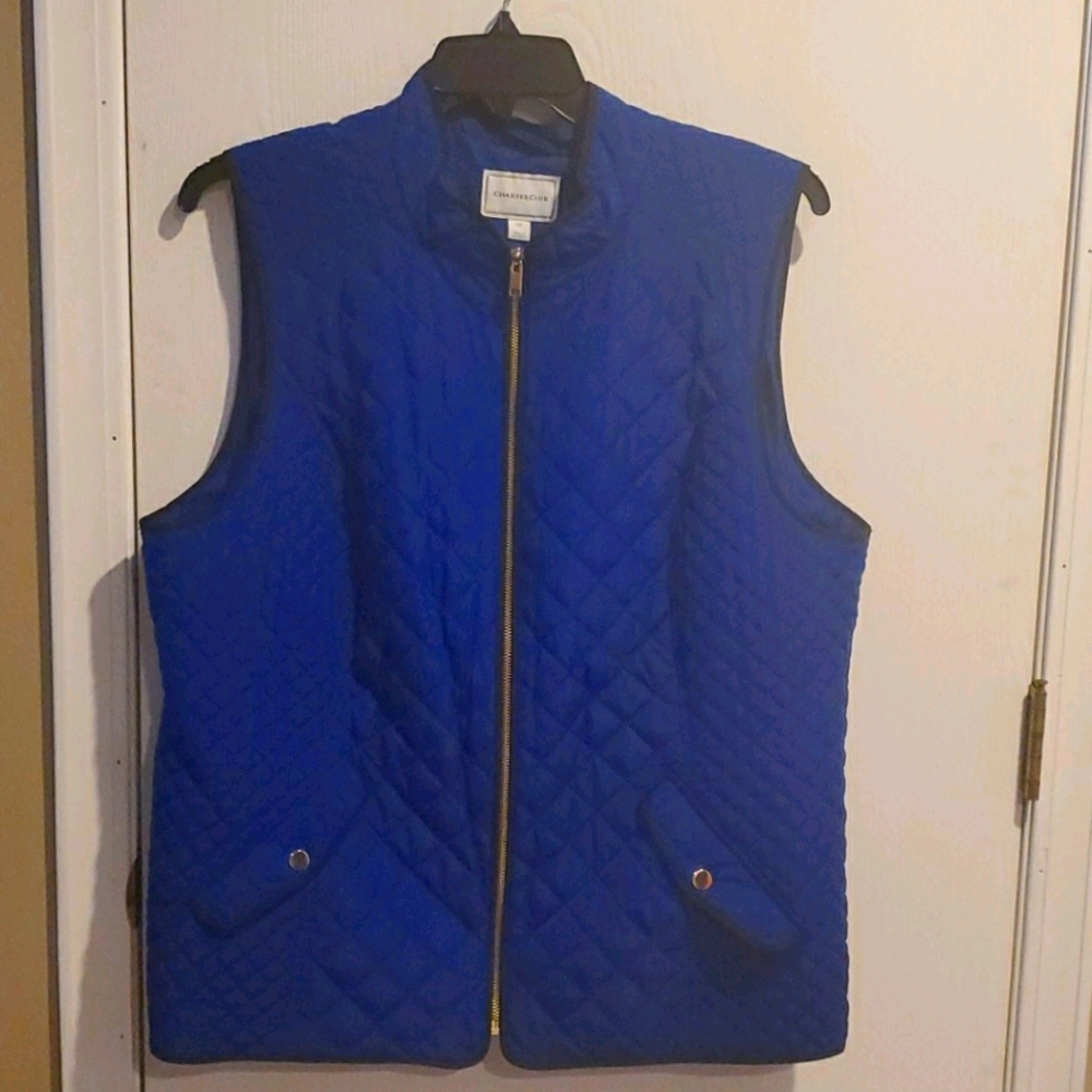 *HUGE SALE*  Brand new Cobalt blue quilted vest NWOT